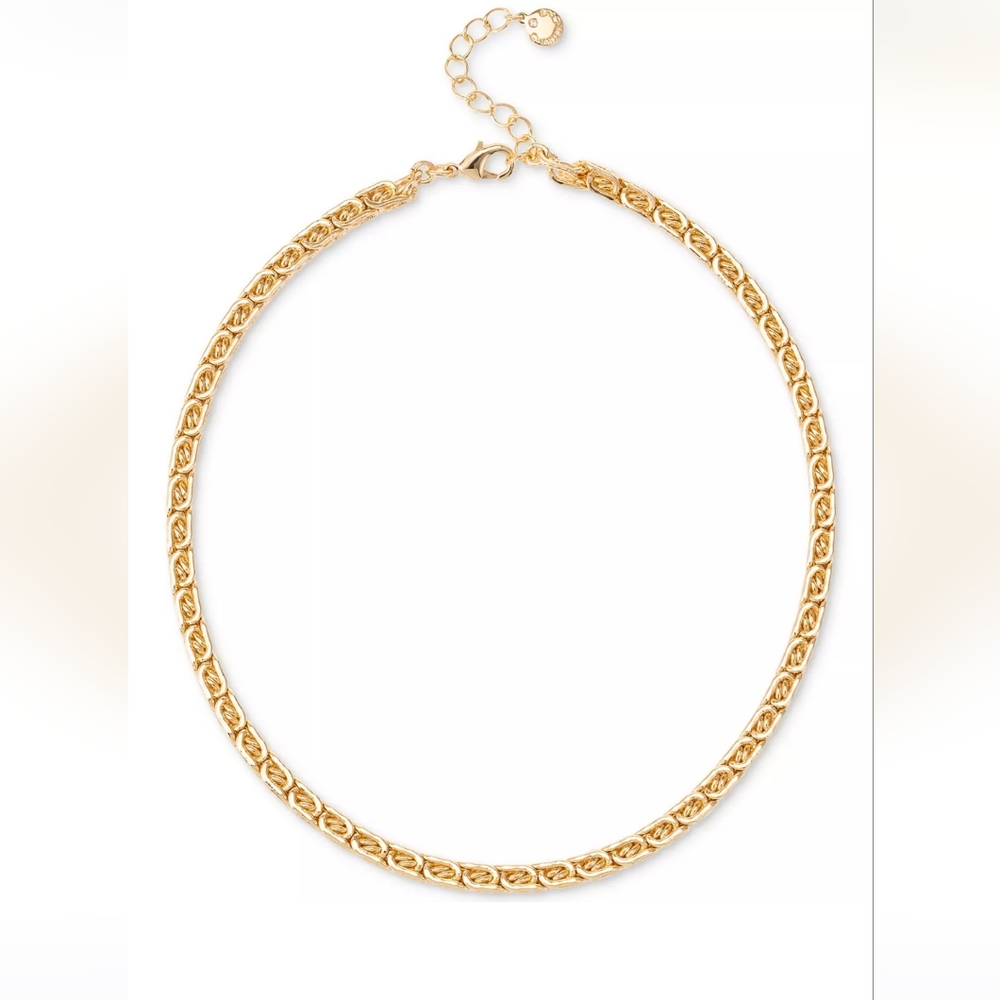 Gold-Tone Large Link Collar Necklace, 17" + 2" extender